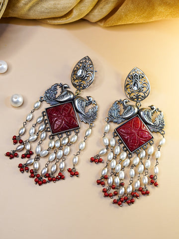 Buy Oxidised Earrings German Silver Earrings Oxidised Indian Jewelry  Dangler Gift for Her Indian Oxidised Jewellery for Women Online in India -  Etsy